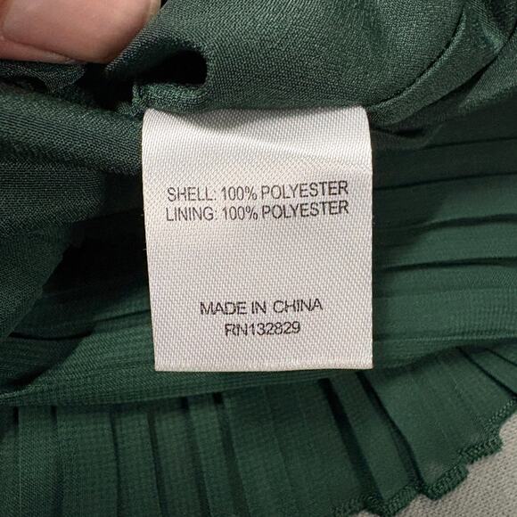 Lovers and Friends‎ Green Pleated Strapless Dress Size S Women’s Prom Wedding - Picture 6 of 14